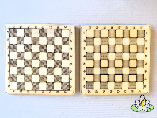 Scacchiera portatile in legno di tiglio 3