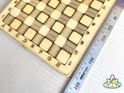 Scacchiera portatile in legno di tiglio 7